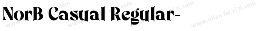 NorB Casual Regular字体转换